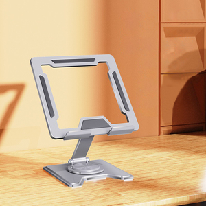 Support universel pour <span class=keywords><strong>tablette</strong></span> en aluminium, rotation à 360 degrés, hauteur réglable, support pivotant avec rembourrage antidérapant pour iPad <span class=keywords><strong>Samsung</strong></span> - Product Image 1
