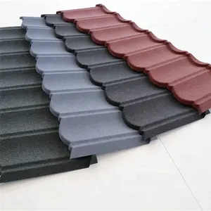 Good Price China Factory Whosale High Quality Stone Coated Roof 0.35mm Bond Tile Roofs Metal Stone Colored