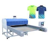 Presse à chaud pneumatique à plat pour vêtements en tissu grand format, transfert par sublimation automatique 220V, prix d'usine, nouvelle