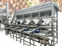 Multi-laagse vibrerende noten sorteermachine complete productielijn voor het sorteren van walnoten, amandelen, pistachenoten en pinda's op maat.