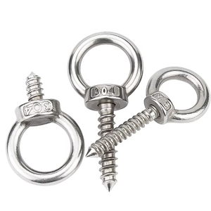 304 thép không gỉ nâng vòng vít với vòng tròn hookself khoan cừu mắt Vòng Loại Tự Khai thác vít vít bằng gỗ - Product Image 1