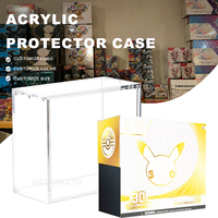 Estuche Protector Acrílico Transparente ETB con Imán N52 Sin Bordes Afilados, Logotipo Personalizado, DDP Disponible, PTCG