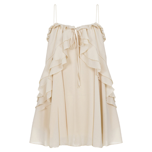 Sweet Cute Girls Chiffon <b>Spaghetti</b> <b>Strap</b> Dress Vacation Resort Beach Summer Dress - Product Image 6