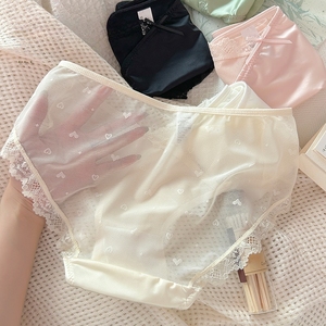 <span class=keywords><strong>Slip</strong></span> da <span class=keywords><strong>Donna</strong></span> in Nylon Traspirante con Inserti Lucidi a Cuore e Pizzo a Rete, <span class=keywords><strong>Mini</strong></span> Fiocco, per Uso Quotidiano - Vendita all'Ingrosso - Product Image 3