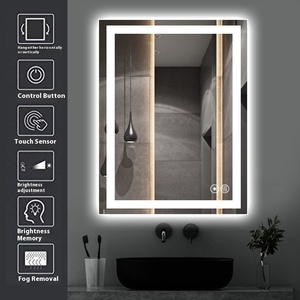 Modern Design Style IP44 LED Hotel Bathroom <strong>Mirror</strong> Cross-Border Foreign Trade Rectangle Defogging Touch Luminous Smart <strong>Mirror</strong> - Product Image 1
