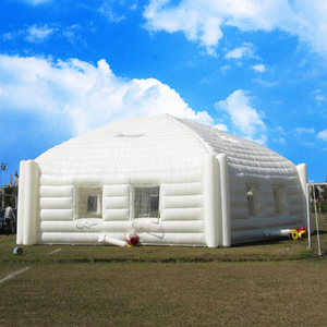 <b>Inflatable</b> Tent <b>Large</b> Outdoor Waterproof Camping Event Advertising Square Dome Shape White Electric Air Pump Powered - Product Image 1
