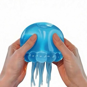 Giant Jellyfish Octopus Tentacle Shape Silicone Soft Squeeze <b>Toy</b> Slow Rising Stress Relief for Office Hand Sensory Fidget <b>Toys</b> - Product Image 1