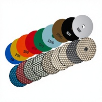 Vente directe usine – Tampons de polissage diamantés 4 pouces (100 mm) pour marbre et granit, grain 30-5000, tampon abrasif de polissage