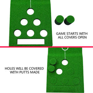 Ensemble de <span class=keywords><strong>mini</strong></span>-green de <span class=keywords><strong>golf</strong></span> d'extérieur avec logo personnalisé, 12 trous, pliable, pour la pratique du putting - Product Image 3