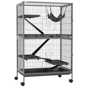 सस्ते काले खरगोश फेरेट पिंजरे पालतू बिल्ली हथौड़ा पिंजरे - Product Image 1