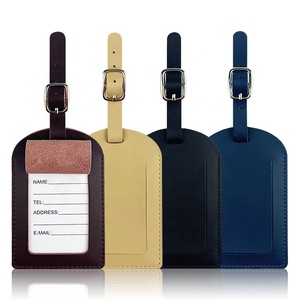 Tùy chỉnh du lịch phụ kiện da chính hãng vali Thẻ Hành Lý Bán buôn tag - Product Image 4
