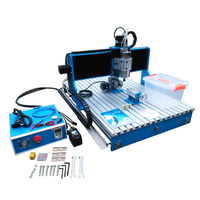 Routeur CNC LY 6090L-1.5KW 3 axes/4 axes avec refroidissement par eau, guidage linéaire, gravure, perçage et fraisage, LPT/USB