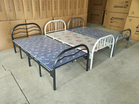 Lit pliant Shengfang bon marché mobilier de chambre à coucher planche de lit en bois matelas portable lit simple pour enfants adultes
