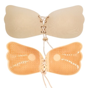 Prezzo di fabbrica <span class=keywords><strong>reggiseno</strong></span> Sexy invisibile traspirante un pezzo Push-Up <span class=keywords><strong>100</strong></span>% <span class=keywords><strong>cotone</strong></span> senza cuciture all'ingrosso a buon mercato - Product Image 4
