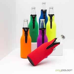 ปลอกหุ้มขวดเบียร์สำหรับงานปาร์ตี้ ปลอกหุ้มขวดเบียร์แบบพับได้ ทำจากนีโอพรีน พร้อมซิป - ปลอกหุ้มขวดเบียร์แบบมีซิป - Product Image 3