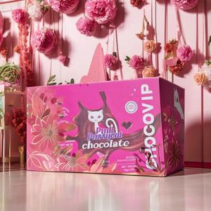 Vente chaude chat rose Oem Choco <span class=keywords><strong>Rhin</strong></span> Choco noir Kraft papier emballage UV avantage feuille d'<span class=keywords><strong>or</strong></span> et gaufrage pour Royal VIP - Product Image 5
