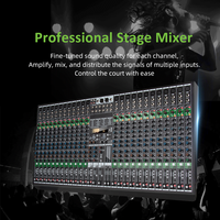 Console de mixage audio professionnelle MQX24 199DSP, mixeur de carte son 24 canaux, système de mixage sonore