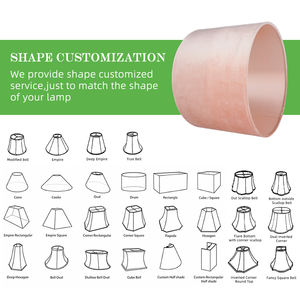 Hot Selling Handmade Modern Indoor Western Standard Pink <strong>Velvet</strong> Eco-Friendly E27 Nordic UK European <strong>Lampshade</strong> - Product Image 4