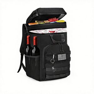 Sac à dos isotherme tactique 20-36L avec système MOLLE et poches pour bouteilles de vin pour activités de plein air - Product Image 1
