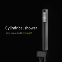 Datima — panneau d'écran de douche mural, système de robinetterie mitigeur, en aluminium noir, Massage Spa de pluie, salle de bains moderne