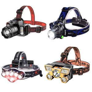 פנס ראש נייד מסוג USB עם סוללה נטענת, עמיד למים, פנס ראש COB עוצמתי לקמפינג - Product Image 1