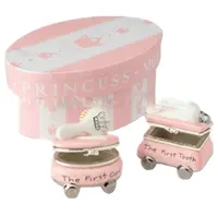 Factory Direct Custom Decoratieve Nuttig Hars Roze Baby Tand Doos Voor Innovatieve Verjaardag Geschenken