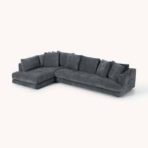 Juego de Sofás Seccionales <span class=keywords><strong>en</strong></span> Forma de L de Tela Crema Estilo Nórdico Minimalista, Sofá Modular Contemporáneo para Sala de Estar, Apartamento, Hotel, Salón - Product Image 5