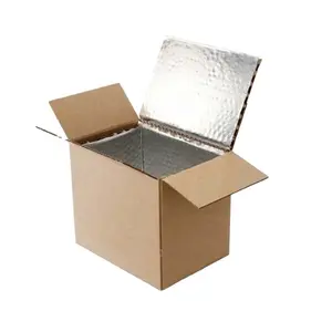 鲜肉海鲜瓦楞纸箱铝箔泡沫保温运输冷冻食品包装盒