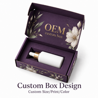 Boîte d'expédition en carton ondulé recyclable personnalisée avec gaufrage et insert découpé pour l'expédition de sérums de soin et l'emballage cadeau – Vente en gros