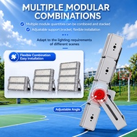 Projecteurs LED haute puissance 500W pour terrains de football, éclairage extérieur de stades, éclairage de terrains sportifs sur poteaux hauts, projecteurs modulaires