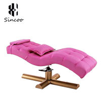 Lit de massage en velours d'acier inoxydable rose pour spa facial et extensions de cils, vente en gros directe usine à prix abordable