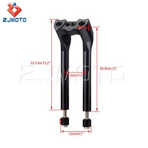 Elevadores de 1,5 "Pullback 12" + 1 "para <span class=keywords><strong>Harley</strong></span> Dyna Softail Street <span class=keywords><strong>Bob</strong></span> Sportster FXR FXBB 38mm Abrazadera Montaje Manillar <span class=keywords><strong>Fat</strong></span> Bar - Product Image 2