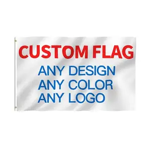 Promotion Outdoor Custom Flag 3x5ft Blank Customized Banner Personalized Design Any Logo Flying 3x5 Ft Custom Flag