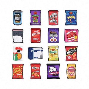 Breloques pour chaussures en PVC souple, compatibles avec bracelets, sacs, coques de téléphone et sabots, accessoires pour chaussures, vente en gros, thème snacks Moyen-Orient Australie - Product Image 1