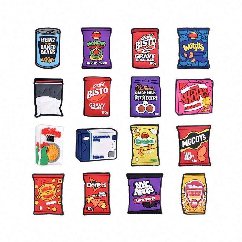 Shoes Charms Fit For Bracelets Bags Phone Case Clog Shoes Accessories Wholesale Soft Pvc Middle East Australia Snack Shoes Charm