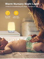 Lampe de soin pour nouveau-né, luminosité réglable, lumière douce, lampe de nuit pour bébés, lampe pour enfants, chambre d'enfant