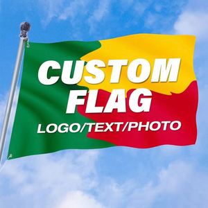 Bandera Voladora Personalizada a Todo Color de Doble Cara con Asta, Banderas Publicitarias Personalizadas para Actividades al Aire Libre para Promoción - Product Image 1