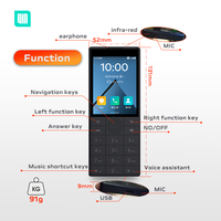 Smartphone Duoqin F22 sans caméra, écran tactile de 2,8 pouces, version Google