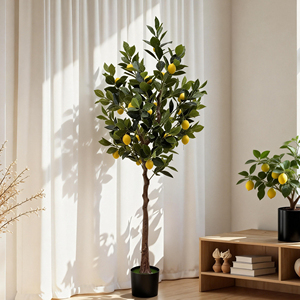 Citronnier Artificiel Style Nordique pour Décoration Intérieure Salon Plante en <span class=keywords><strong>Pot</strong></span> Vert <span class=keywords><strong>Orange</strong></span> - Product Image 4