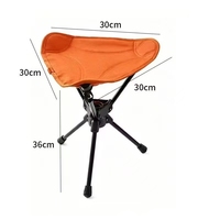 360 °   Tabouret pliant rotatif léger et portable pour le camping en plein air, la pêche, tabouret triangulaire