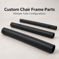 Tube rond en CFRP percé sur mesure avec surface mate pour l'assemblage de cadres de meubles, tube de chaise en fibre de carbone