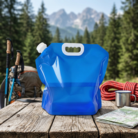 Sac de stockage d'eau portable 3L/5L/10L avec bec verseur et poignée pour camping, randonnée et cyclisme