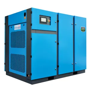 New 132 kW Permanent Magnet Variable Frequency Screw Air Compressor 28m3/min8bar Two-Stage Compression Direct Power Saving