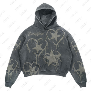 Sudaderas Unisex de Talla Grande para Hombre, con Logotipo Personalizado, de Alta Calidad, Corte Regular, Tejido de Felpa, Tie-Dye, Invierno, Casual, Resistente al Viento - Product Image 4