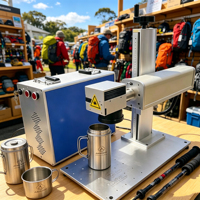 Nouvelle machine de marquage laser à fibre CNC portable mini haute précision, refroidissement par air, utilisation facile, gravure sur métal, prend en charge AI/PLT
