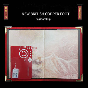 Porta <span class=keywords><strong>Passaporto</strong></span> Personalizzato in Pelle PU per Viaggi, Custodia per Passaporti Britannici, Portafogli Promozionali da Viaggio - Product Image 3