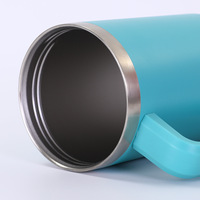 Gobelet Thermos 40 oz en Acier Inoxydable à Isolation sous Vide avec Poignée pour Voiture, Style Europe et Amérique, Idéal pour Cadeaux d'Affaires