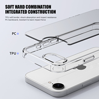 Coque de téléphone transparente en PC de haute qualité, résistante au jaunissement, pour iPhone 2025 16e 2026 17e
