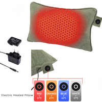 Coussin chauffant électrique rechargeable, coussin chauffant à batterie, portable, contrôle de la température, lavable, polyester et coton