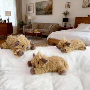Nouvelle Peluche Cheval des Highlands écossais, Rembourrée en Coton PP, Brodée, Réaliste, Douce et Cuddly, Jouet de Ferme - Product Image 5